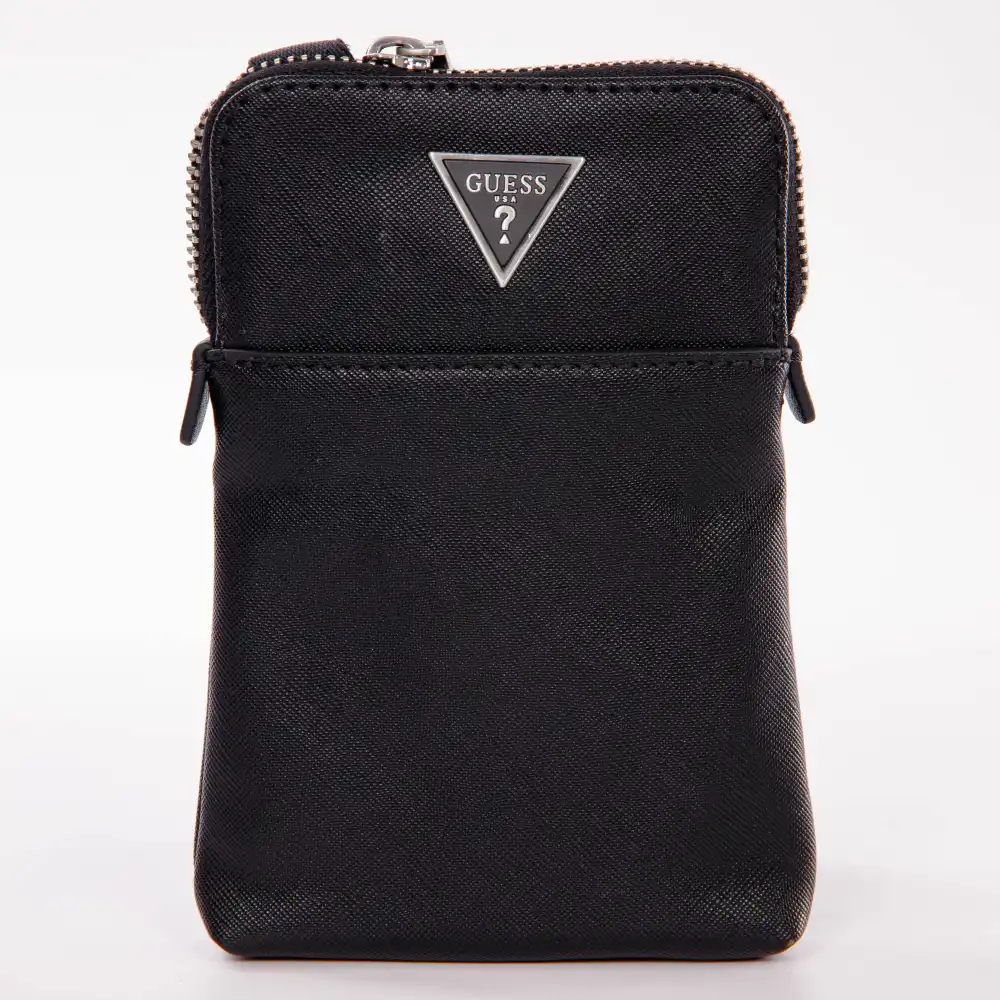 Pochette homme Guess Certosa Noir - ZESHOES Pochette homme Guess Certosa Noir - ZESHOES