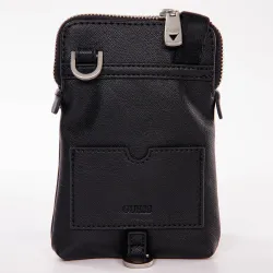 Pochette homme Guess Certosa Noir - ZESHOES Pochette homme Guess Certosa Noir - ZESHOES