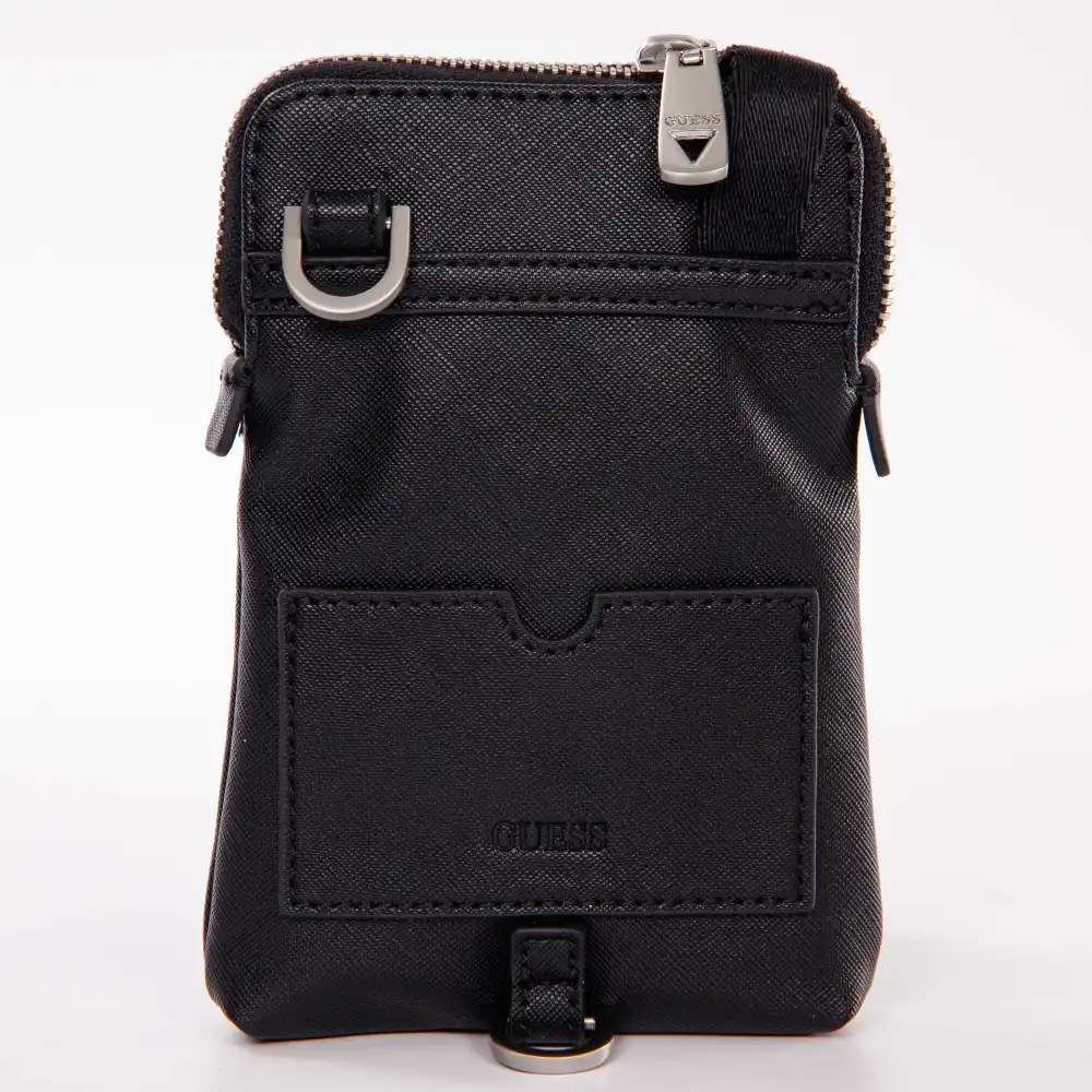 Pochette homme Guess Certosa Noir - ZESHOES Pochette homme Guess Certosa Noir - ZESHOES