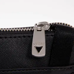 Pochette homme Guess Certosa Noir - ZESHOES Pochette homme Guess Certosa Noir - ZESHOES