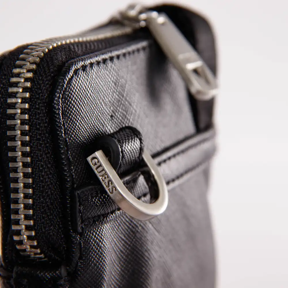 Pochette homme Guess Certosa Noir - ZESHOES Pochette homme Guess Certosa Noir - ZESHOES