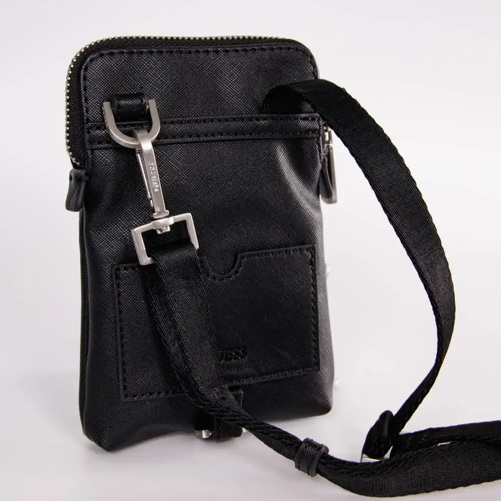 Pochette homme Guess Certosa Noir - ZESHOES Pochette homme Guess Certosa Noir - ZESHOES