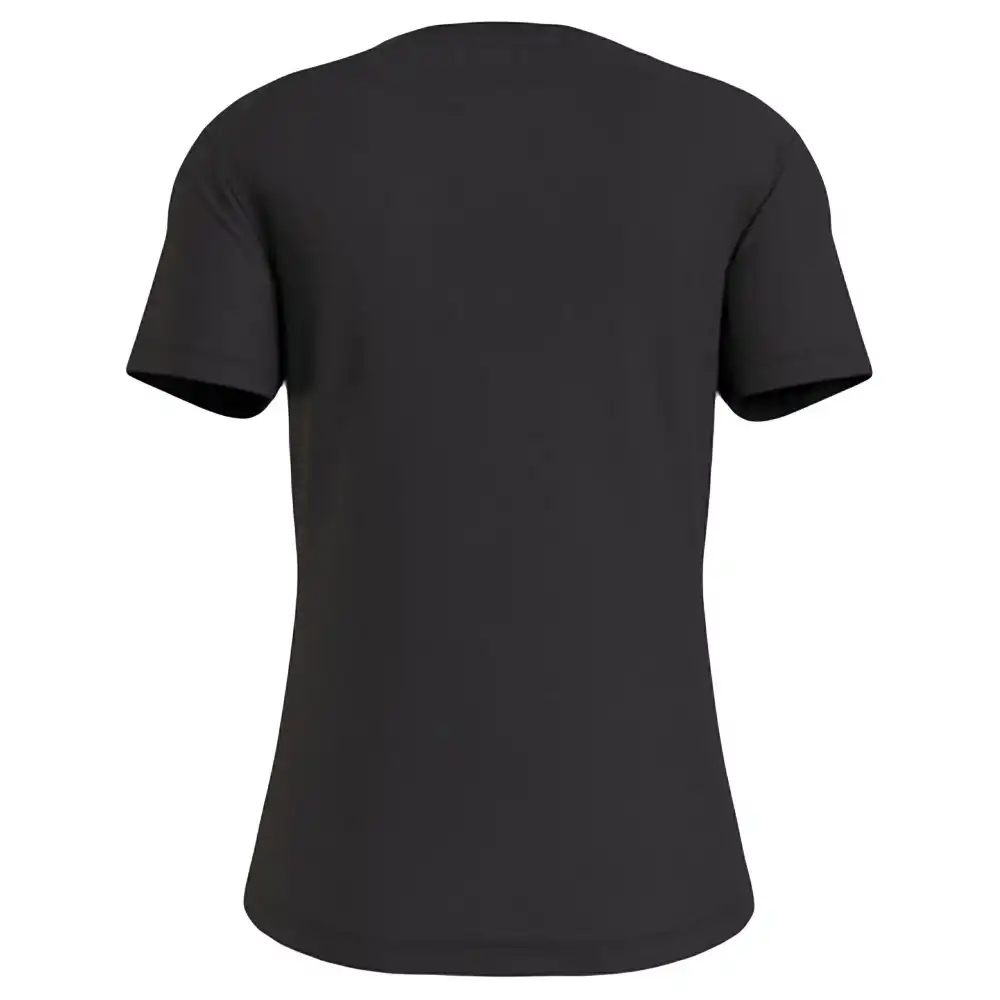 Tee shirt manche courte femme Calvin Klein Classic logo Noir - ZESHOES