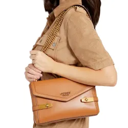 Pochette femme Guess Zadie mini Marron - ZESHOES