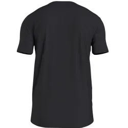 T shirt manche courte homme Calvin Klein Front logo Noir - ZESHOES T shirt manche courte homme Calvin Klein Front logo Noir - ZESHOES