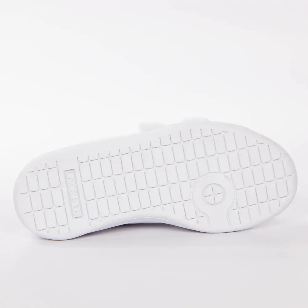 Basket basse garcon Lacoste Carnaby evo Blanc - ZESHOES