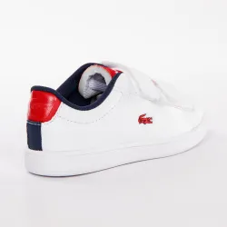 Basket basse garcon Lacoste Carnaby evo Blanc - ZESHOES