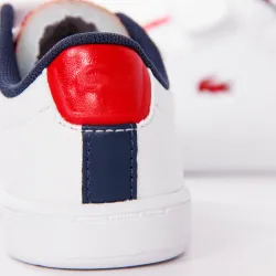 Basket basse garcon Lacoste Carnaby evo Blanc - ZESHOES