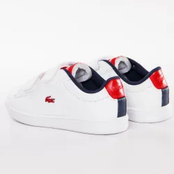 Basket basse garcon Lacoste Carnaby evo Blanc - ZESHOES