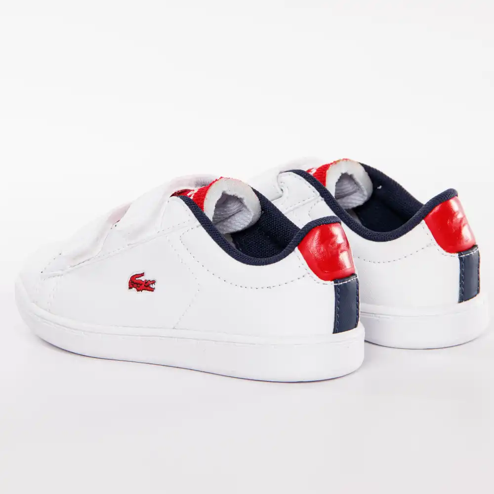 Basket basse garcon Lacoste Carnaby evo Blanc - ZESHOES