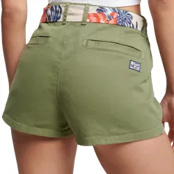 Short femme Superdry summer style Kaki - ZESHOES Short femme Superdry summer style Kaki - ZESHOES