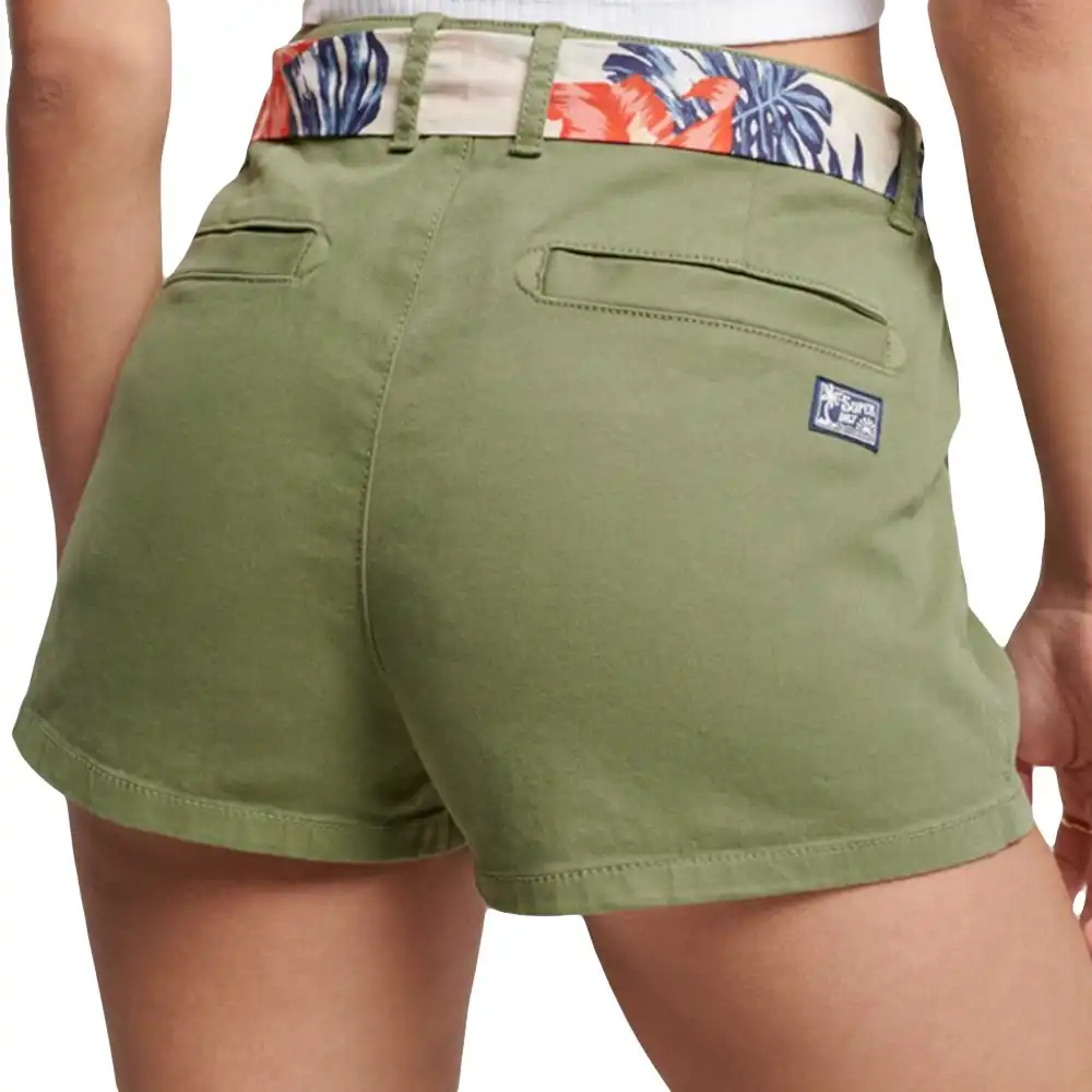 Short femme Superdry summer style Kaki - ZESHOES Short femme Superdry summer style Kaki - ZESHOES