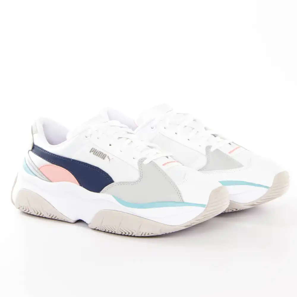 Basket basse femme Puma Storm.y metallic wn's Blanc - ZESHOES