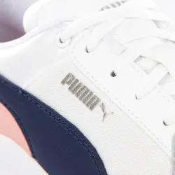 Basket basse femme Puma Storm.y metallic wn's Blanc - ZESHOES Basket basse femme Puma Storm.y metallic wn's Blanc - ZESHOES