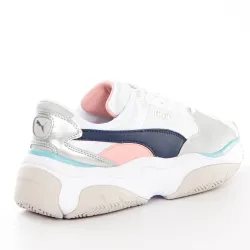 Basket basse femme Puma Storm.y metallic wn's Blanc - ZESHOES Basket basse femme Puma Storm.y metallic wn's Blanc - ZESHOES
