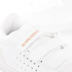 Basket basse fille Le Coq Sportif Courtstar Blanc - ZESHOES