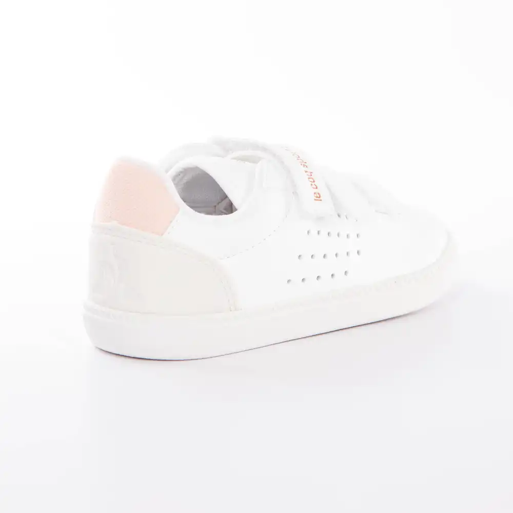 Basket basse fille Le Coq Sportif Courtstar Blanc - ZESHOES