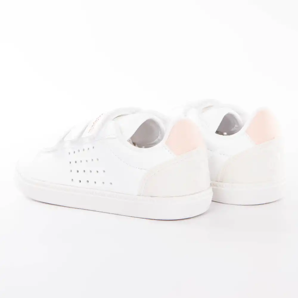 Basket basse fille Le Coq Sportif Courtstar Blanc - ZESHOES