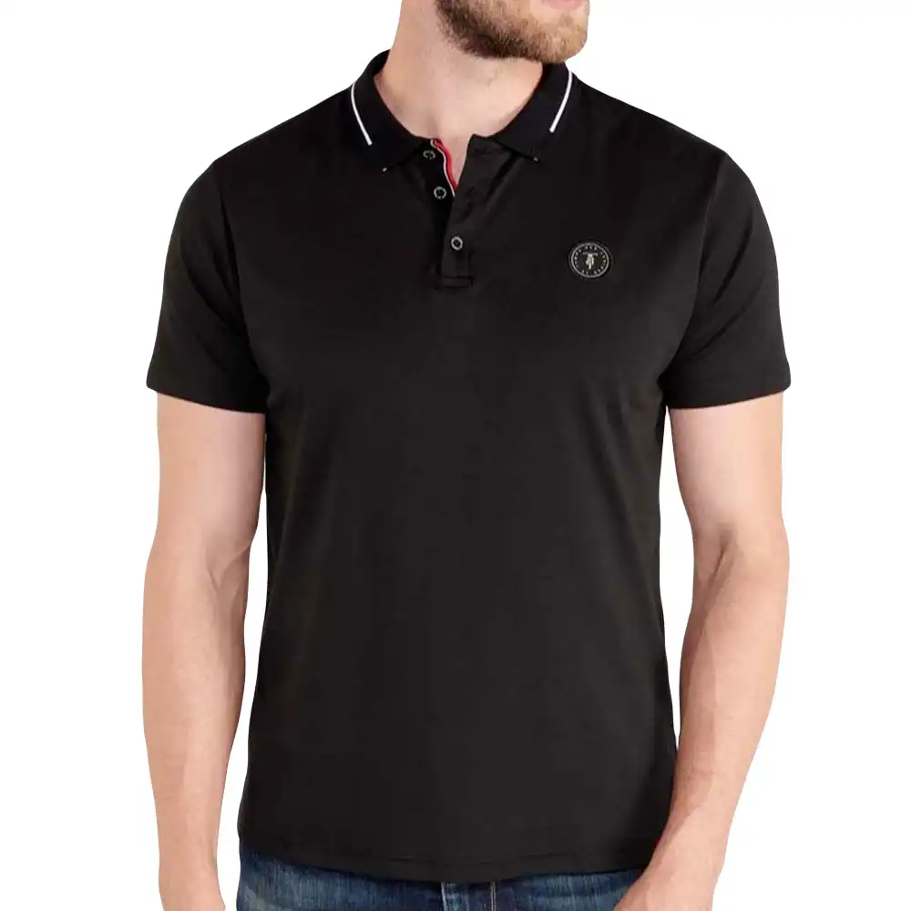 Polo manche courte Le Temps Des Cerises Haron Noir - ZESHOES