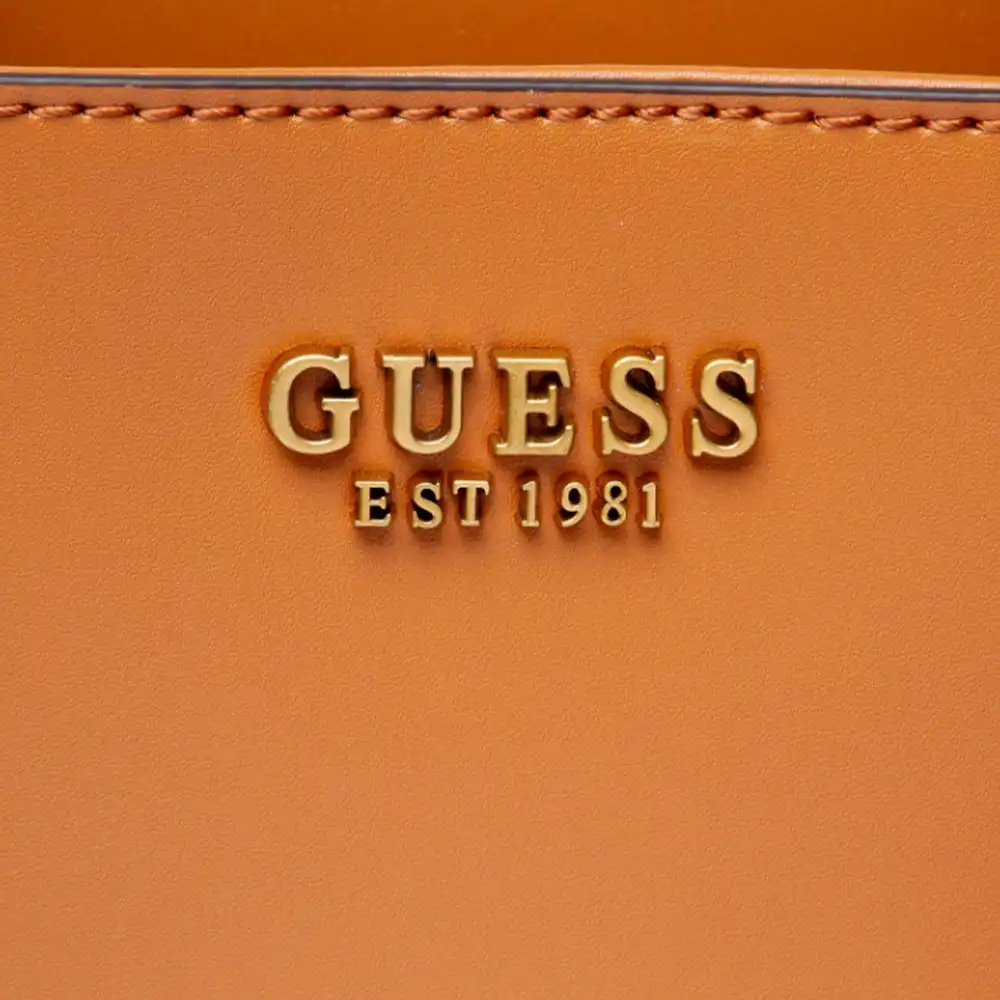 Sac a main femme Guess classic & luxe Cognac - ZESHOES