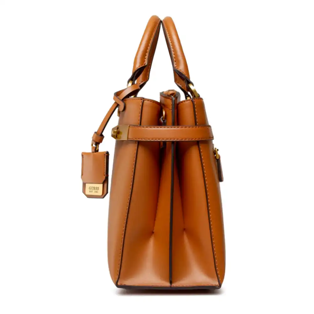 Sac a main femme Guess classic & luxe Cognac - ZESHOES