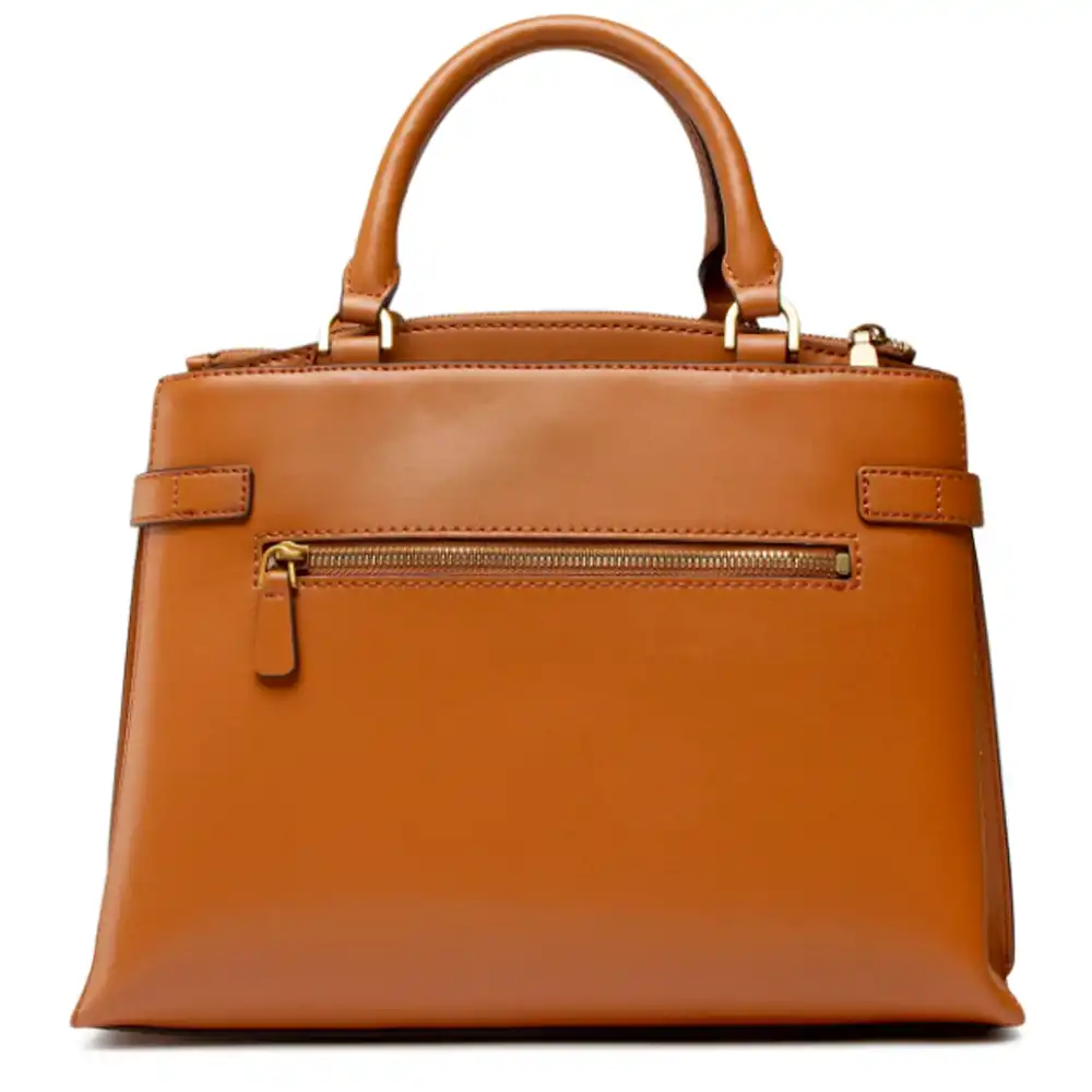 Sac a main femme Guess classic & luxe Cognac - ZESHOES