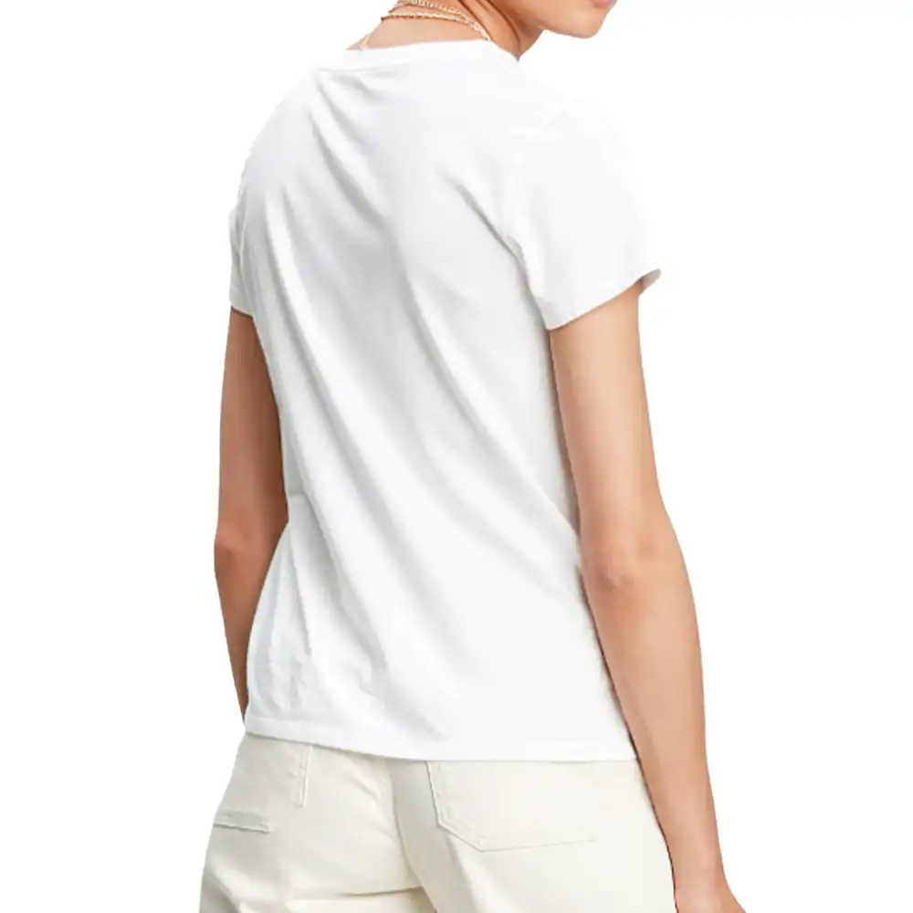 Tee shirt manche courte femme Levis Original logo Blanc - ZESHOES