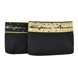 Boxer homme Emporio Armani Pack x2 unlimited gold logo Noir - ZESHOES