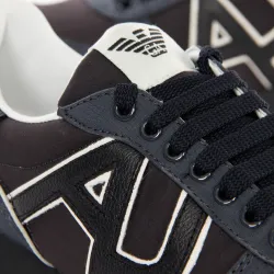 Basket basse homme Armani Jeans Nero Noir - ZESHOES