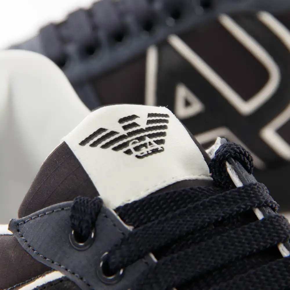 Basket basse homme Armani Jeans Nero Noir - ZESHOES