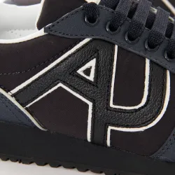 Basket basse homme Armani Jeans Nero Noir - ZESHOES