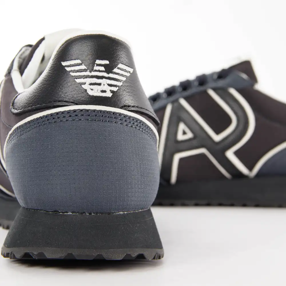 Basket basse homme Armani Jeans Nero Noir - ZESHOES