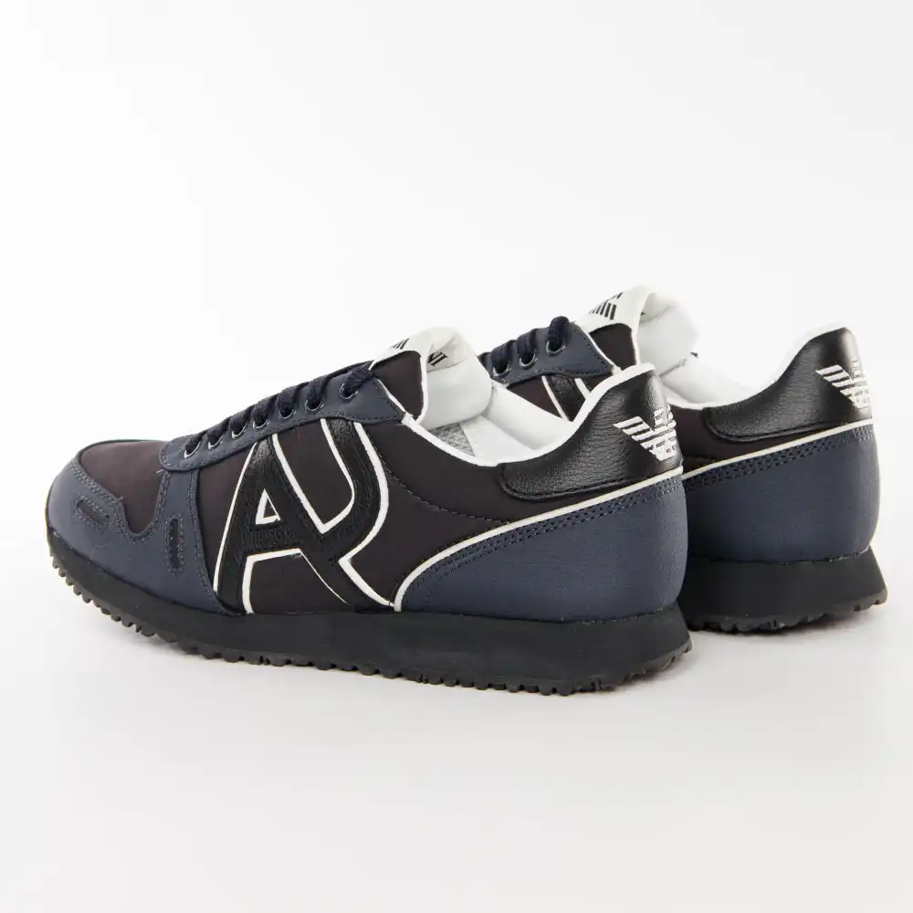 Basket basse homme Armani Jeans Nero Noir - ZESHOES