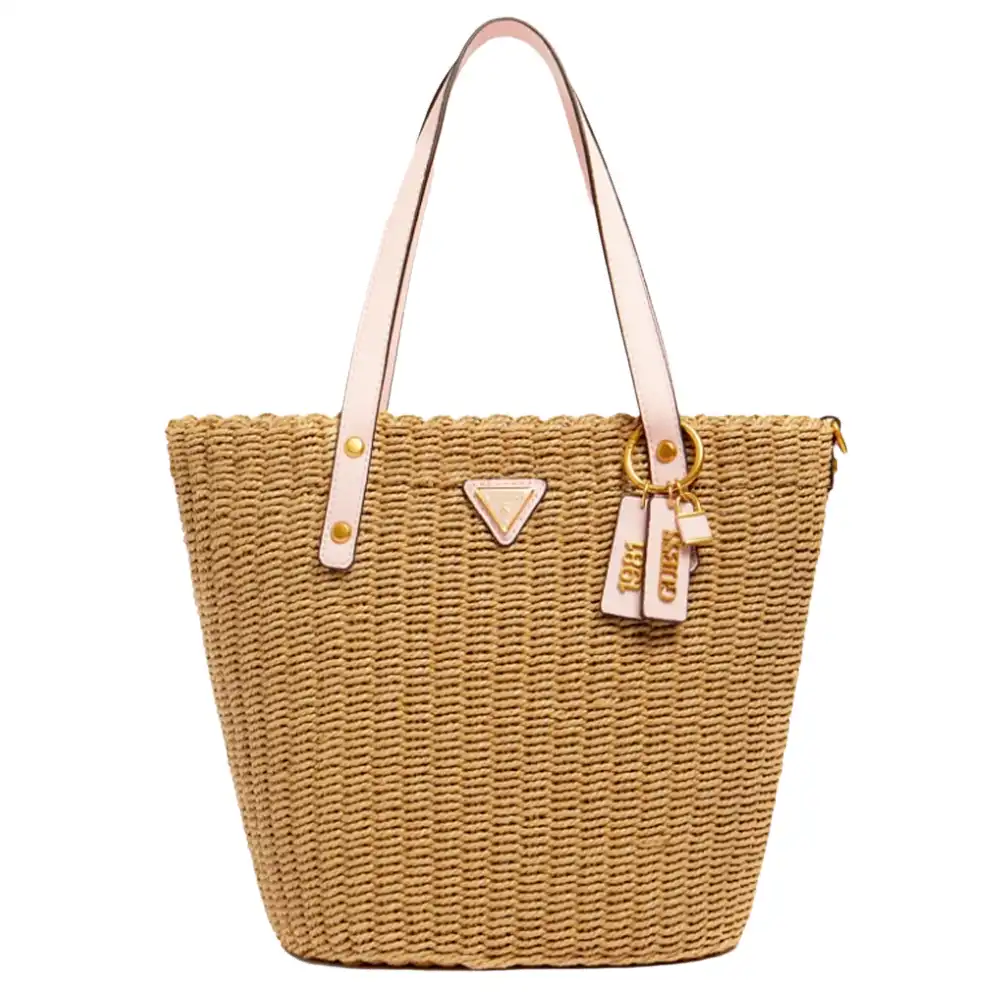 Sac bandoulière femme Guess Lilica raphia Multicolor - ZESHOES