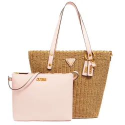 Sac bandoulière femme Guess Lilica raphia Multicolor - ZESHOES