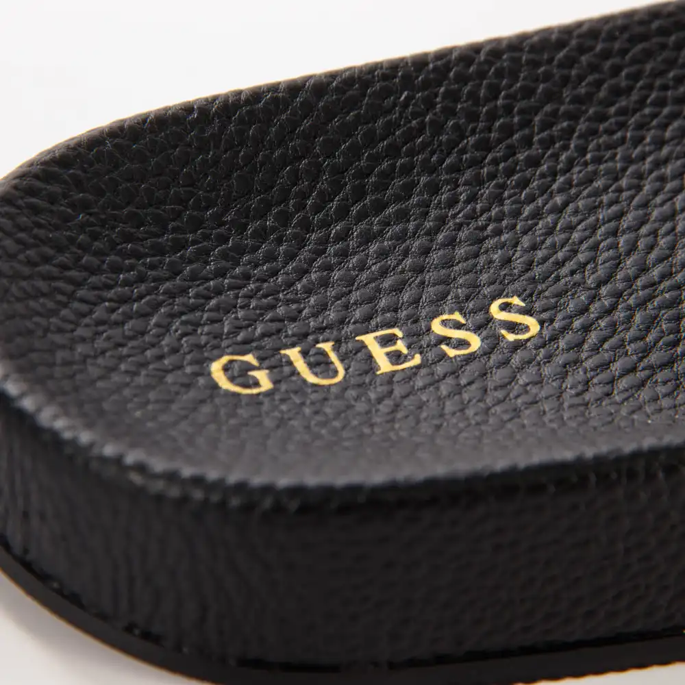 Claquette homme Guess Colico logo 4g Gris - ZESHOES