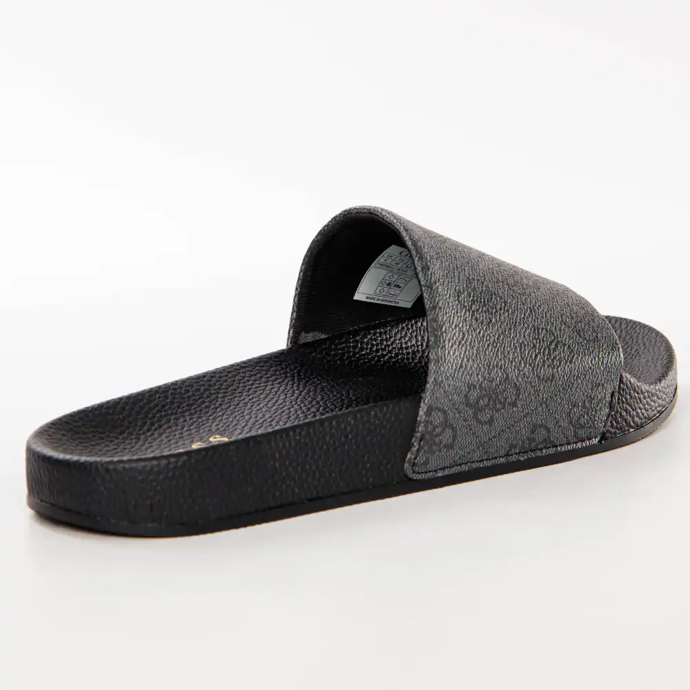 Claquette homme Guess Colico logo 4g Gris - ZESHOES