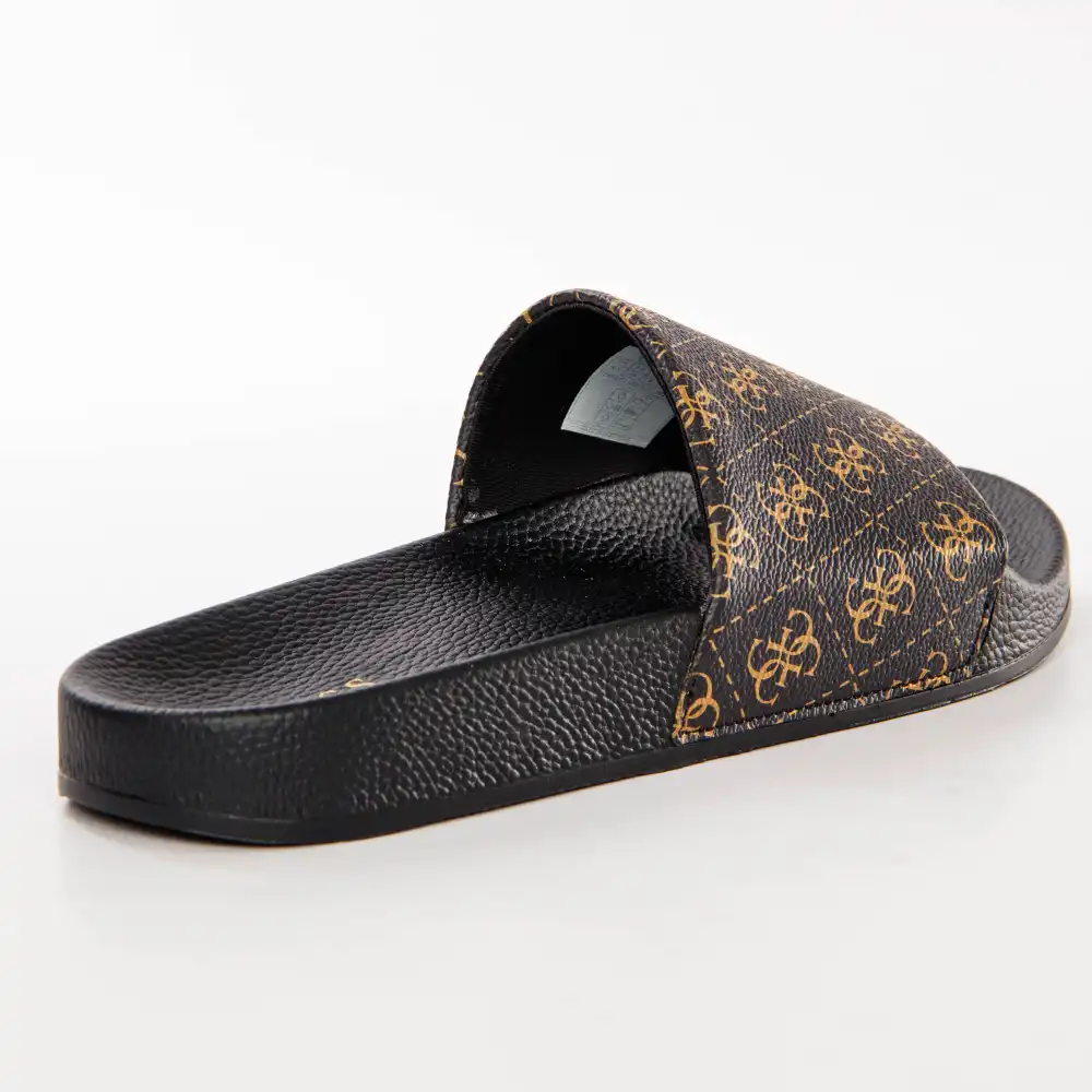 Claquette homme Guess Colico logo 4g Marron - ZESHOES Claquette homme Guess Colico logo 4g Marron - ZESHOES