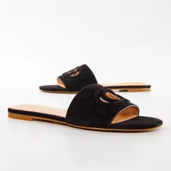 Claquette femme Guess Tashia Noir - ZESHOES