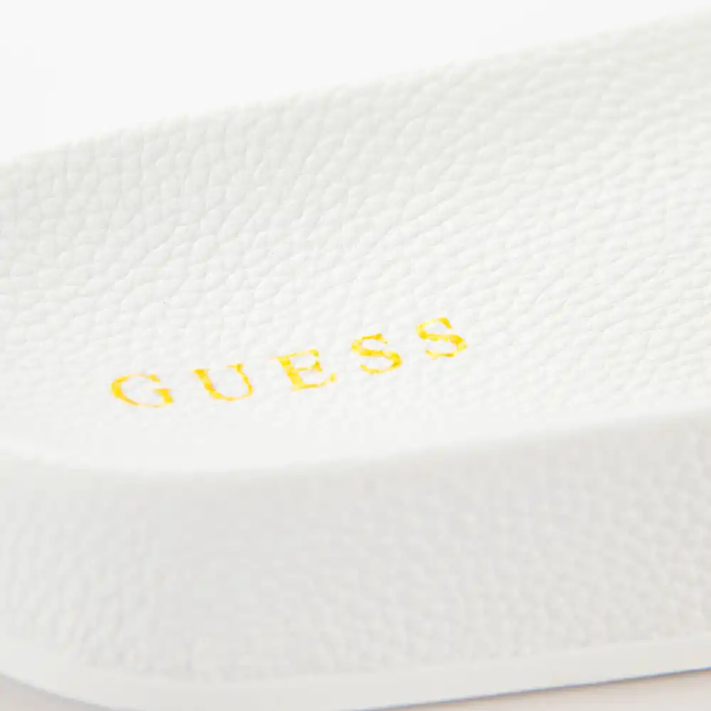 Claquette homme Guess Colico leo Blanc - ZESHOES Claquette homme Guess Colico leo Blanc - ZESHOES
