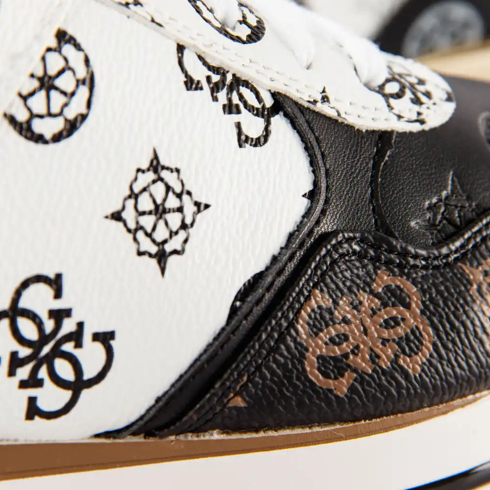 Basket de ville basse femme Guess Hindle sneaker Noir - ZESHOES Basket de ville basse femme Guess Hindle sneaker Noir - ZESHOES