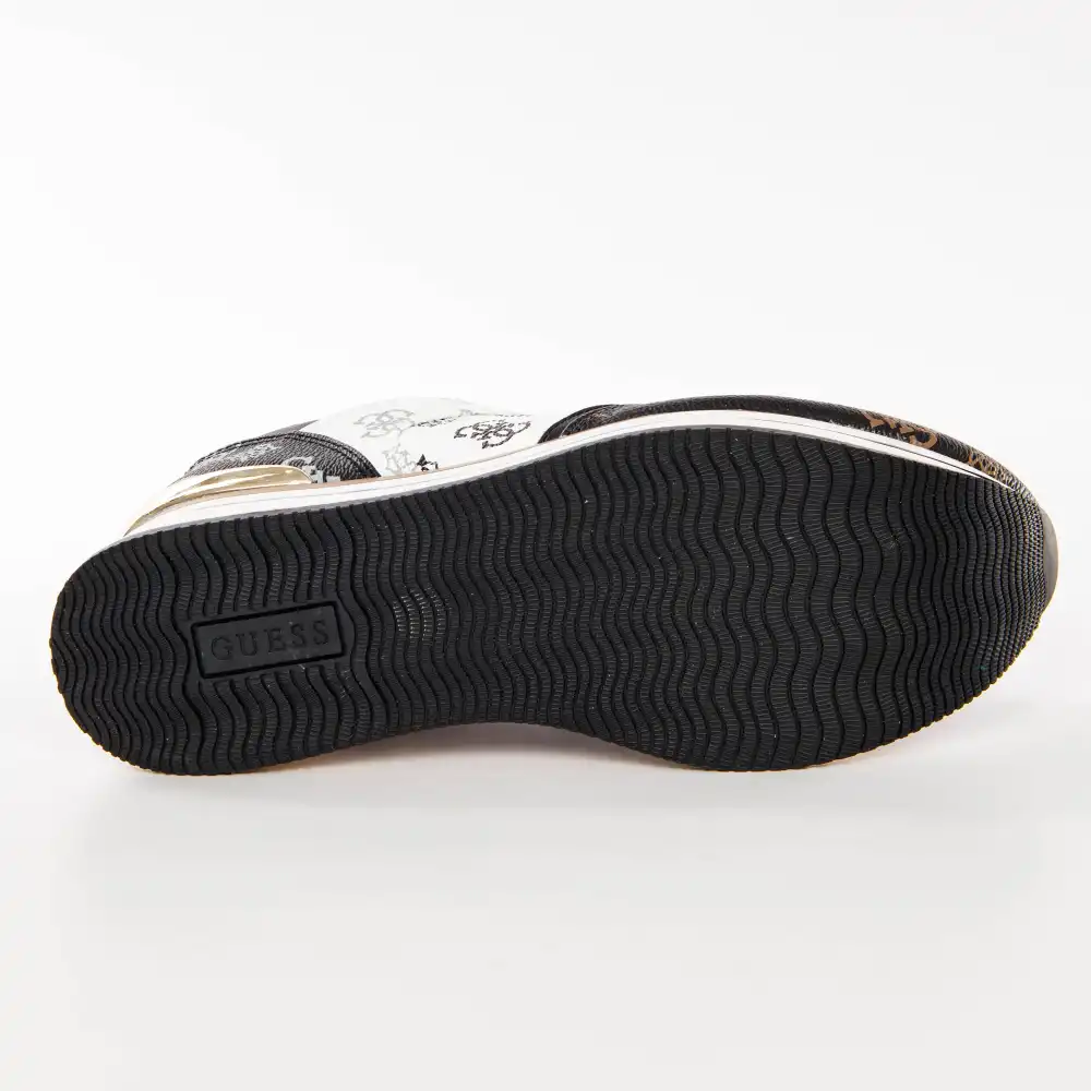 Basket de ville basse femme Guess Hindle sneaker Noir - ZESHOES Basket de ville basse femme Guess Hindle sneaker Noir - ZESHOES