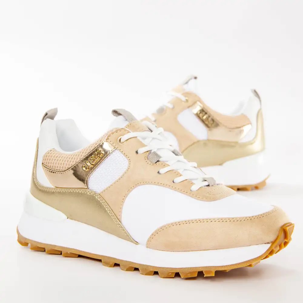 Basket de ville basse femme Guess Selvie Blanc - ZESHOES