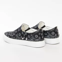 Basket de ville basse homme Guess Spiral designer Noir - ZESHOES