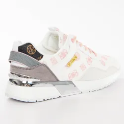 Basket de ville basse femme Guess Metz Blanc - ZESHOES