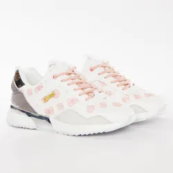 Basket de ville basse femme Guess Metz Blanc - ZESHOES