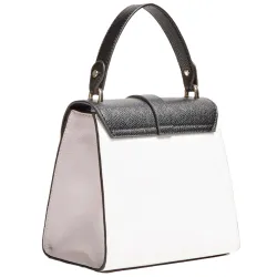 Sac a main femme Guess Nerea color block noir et blanc - ZESHOES