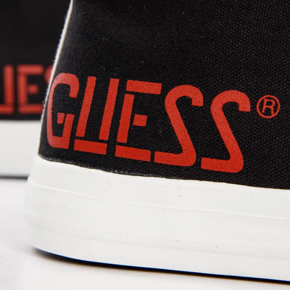 Basket de ville montante homme Guess Ederle Noir - ZESHOES