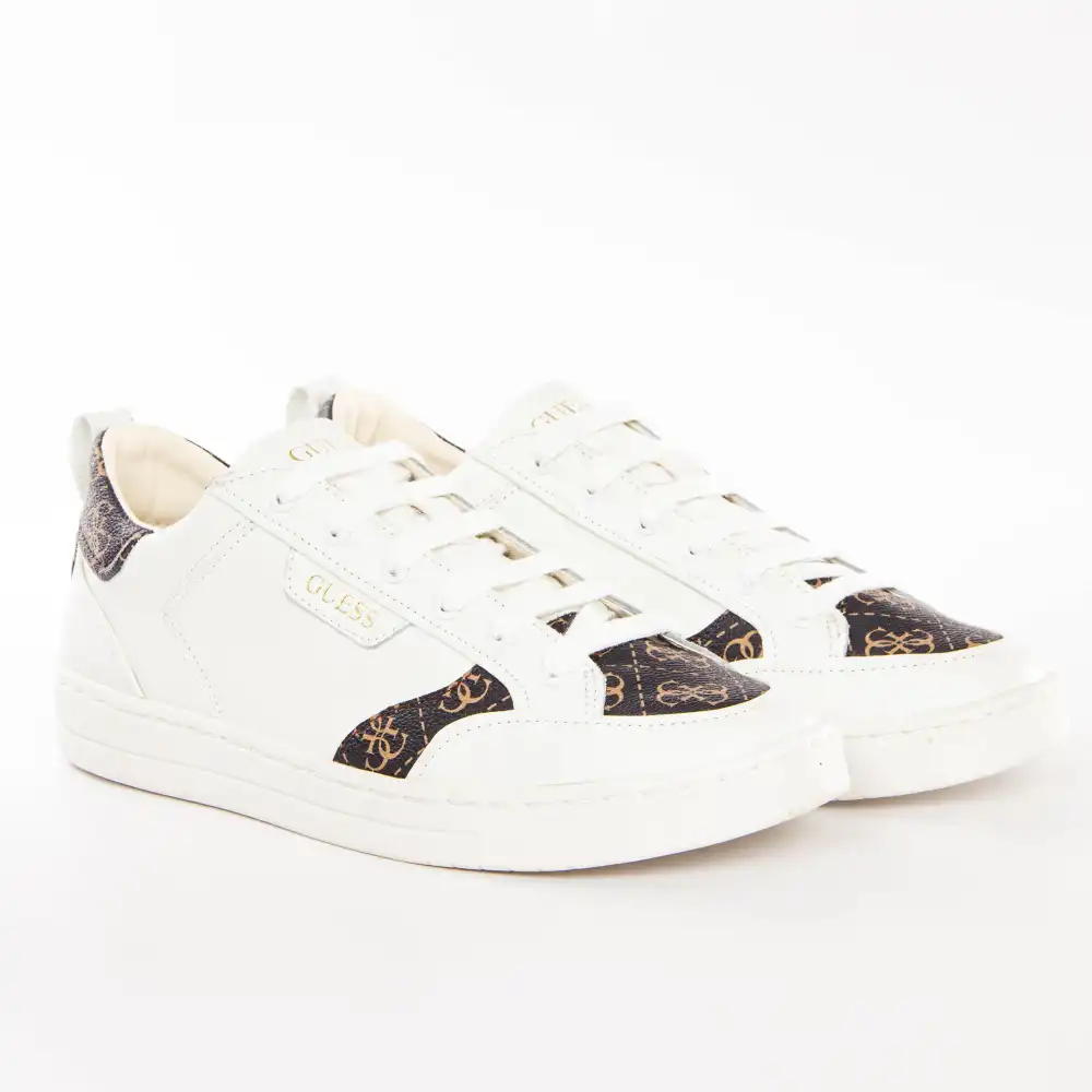 Basket de ville basse homme Guess Certosa Blanc - ZESHOES