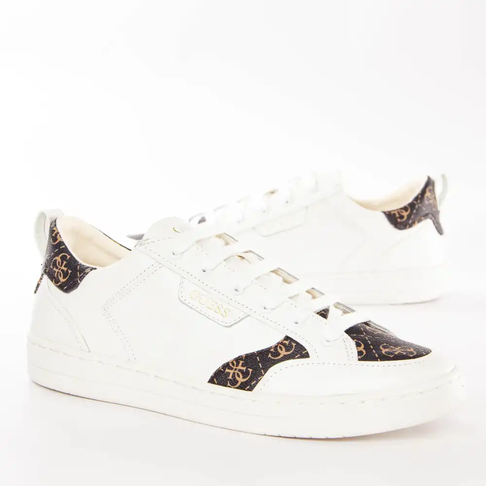 Basket de ville basse homme Guess Certosa Blanc - ZESHOES Basket de ville basse homme Guess Certosa Blanc - ZESHOES